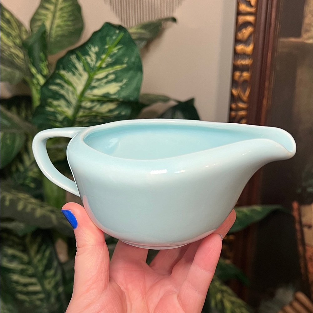 Vintage Alliance China Co. Aloha Pastel Light Blue Creamer Gravy Boat